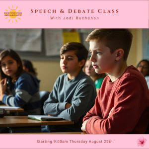 Speech And Debate Class August 24th